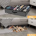 thumbnail image 3 of Organizador para guardar zapatos Onlyeasy Under Bed, 24 pares, negro, 3 of 6