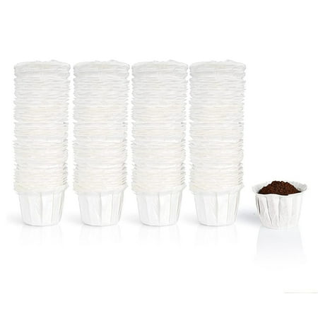

200Pcs Disposable Coffee Paper Filters Reusable K/Cup Paper Filters for Fits Single Reusable K/Cups