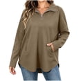 thumbnail image 2 of AloohaidyvioNo Boundaries Womens Half Zip Fleece Sweatshirts Fall Oversized Trendy Long Sleeve Casual Pullover Tops, 2 of 8