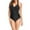 Black A, variant on Elainilye Fashion One Piece Swimsuit Women Sexy Jumpsuit Bikini Elegant Ladies Cover Belly Modest Swimsuit,Blue