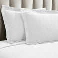 thumbnail image 4 of BNM Modern Cotton Matelasse Bedspread Set, Full, White, 4 of 7