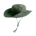 thumbnail image 2 of YAOBAMM Sun Hat Men Hat Wide Brim Adjustable Windproof Rope Quick Drying Casual Protection Solid Color Outdoor Visor Fisherman Hat, 2 of 7