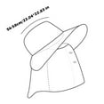 thumbnail image 3 of Sunhat UV Sun Protection Hat Garden Removable Neck Face Flap Hat New, 3 of 8