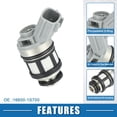thumbnail image 2 of Unique Bargains Fuel Injector No.16600-1S700 Fuel Injection Nozzle for Nissan Frontier 1998-2004 2.4L Gray 4 Pcs, 2 of 6