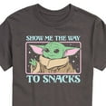 thumbnail image 3 of Star Wars - The Mandalorian Grogu The Way To Snacks - Men's Short Sleeve Graphic T-Shirt, 3 of 5