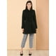 thumbnail image 3 of Abrigo Largo De Invierno Con Cuello Peter Pan Para Mujer Negro S, 3 of 6