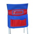 thumbnail image 3 of Durable Chair Back Pocket School Seat Storage Bag with Label Slot Multiple Pocket Chair Back Pocket Suitable for School Home Classroom, 3 of 9