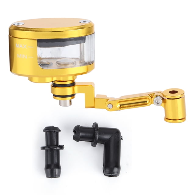 Depósito de líquido de frenos delantero, juego de copa de aceite de motocicleta de aluminio CNC, apto para Kawasaki ZX 6R 9R 10RGold Jadeshay A