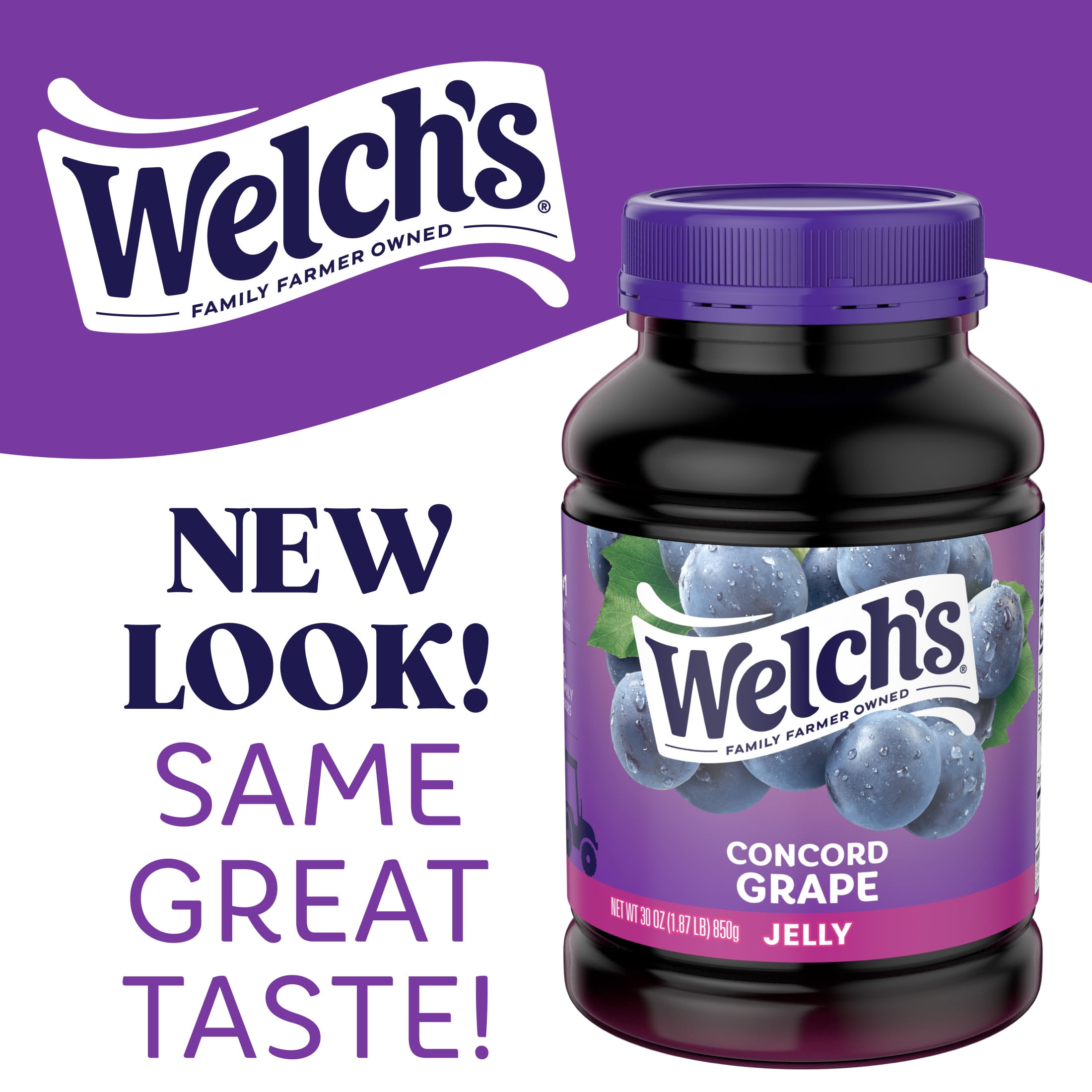 (12 pack) Welch's Concord Grape Jelly, 30 oz Jar