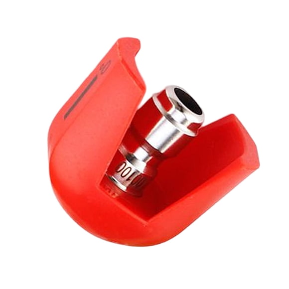 Boquilla rociadora de repuesto, duradera, resistente, de conexión rápida, conector adaptador de metal estable para accesorios de lavadora de alta presión, piezas de montaje Rojo