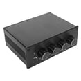thumbnail image 1 of 4-Way  Audio Switch, 4 in 1 Out / 1 in 4 Out Stereo L R Sound Signal Input Switcher Selector Splitter for Passive Speaker Headphone, 1 of 7