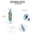 thumbnail image 4 of Rose Flower Urn Necklace Hollow Cylinder Cremation Keepsake Urn Pendant Memorial Lockets for Ashes for Women Men, 4 of 7