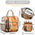 thumbnail image 5 of Insulated Lunch Bag for Women/Men, Waterproof Cooler Tote for Working WomenCooler Bag with Adjustable Shoulder Strap Cactus Desert, 5 of 7