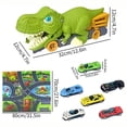 thumbnail image 4 of Vehículo de juego de dinosaurios para niños, camión transportador de coche, regalo Montessori, pista de carreras, 2023, 4 of 4