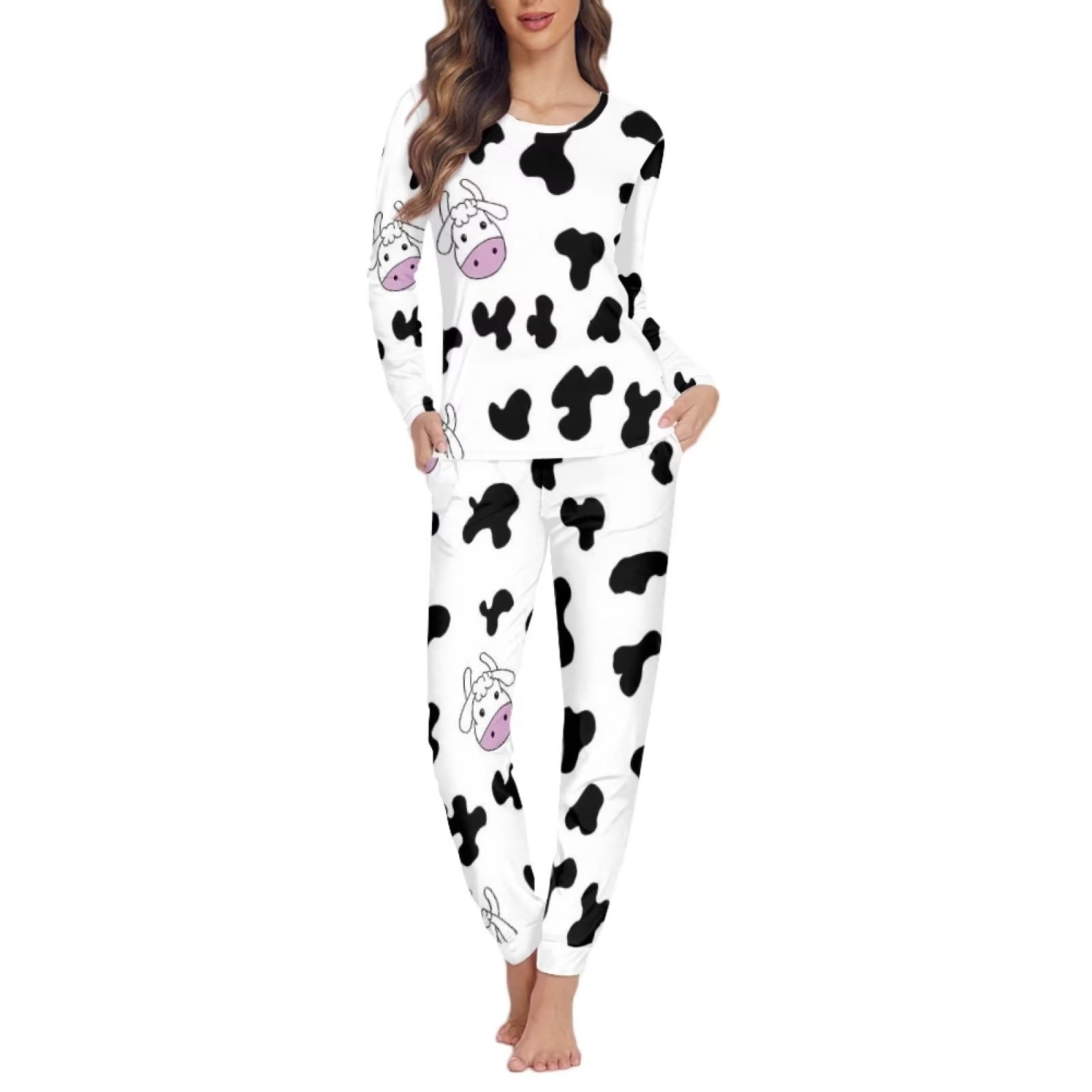 Renewold Winter Holiday Pajamas for Women Soft Comfy Thermal Loungewear