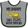 thumbnail image 3 of Inktastic Construction Daddy Still Plays with Trucks Boys or Girls Baby Bib, 3 of 4