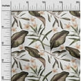 thumbnail image 1 of oneOone Silk Tabby White Fabric Floral & Leaves Tropical Diy Clothing Quilting Fabric Print Fabric By Yard 42 Inch Wide, 1 of 4