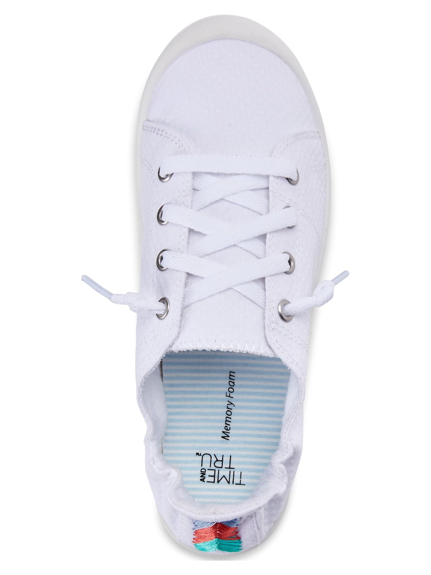 Time and Tru Women's Scrunchback Sneakers, Wide Width Available
