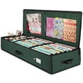 thumbnail image 2 of ZOBER Wrapping Paper Storage Containers - 40 Inch Gift Wrapping Organizer Storage W/Interior Pockets - Fits 20 Standard Rolls of Wrapping Paper, Bows, and Ribbons, 2 of 4