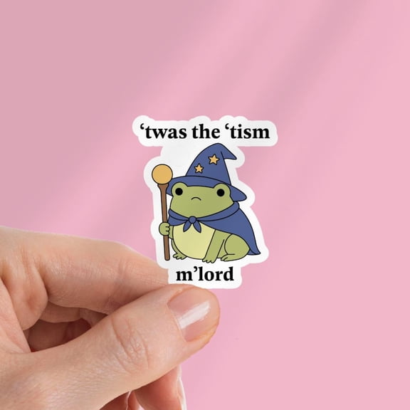 1pcs Funny Autism Kindle Sticker: Twas The Tism Sticker - Stocking Stuffer For Reader