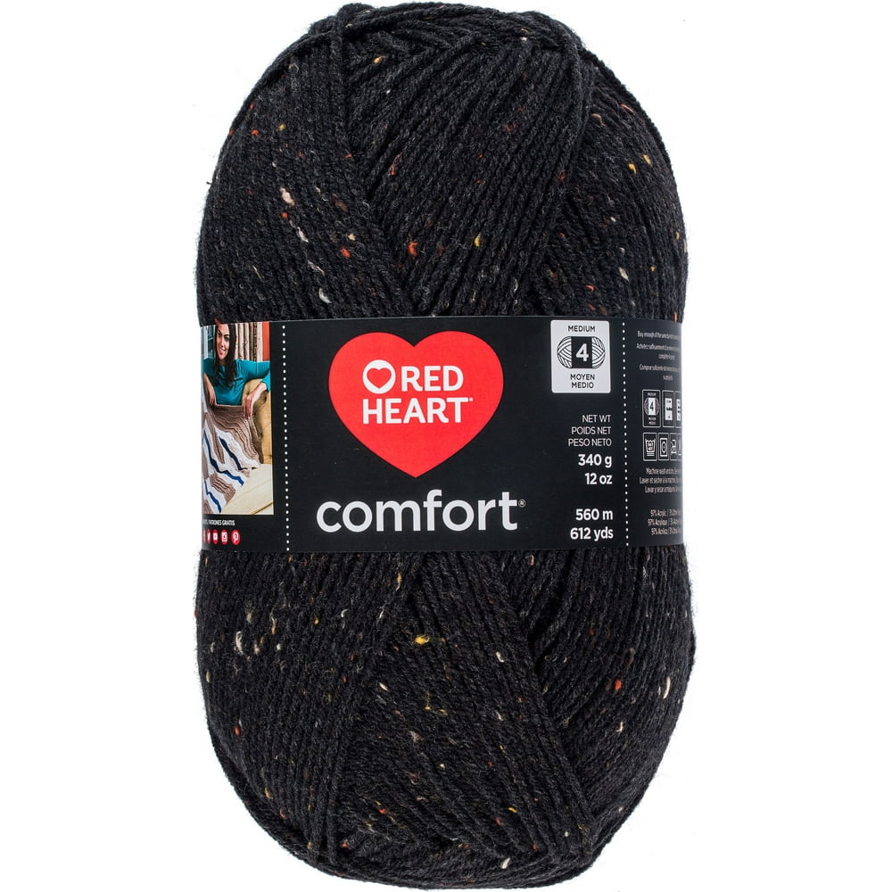 red-heart-comfort-yarn-black-fleck-walmart-walmart