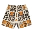 thumbnail image 3 of Leopard Cheetah Boys Swim Trunks Boardshorts Swimsuit Quick Dry Board Shorts Bathing Suit 2-12T, 3 of 8