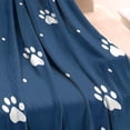thumbnail image 3 of Paw Print Blanket,Comfortable Soft Flannel Throw Blanket,All Season,Warm Lightweight Blankets for Sofa Bed Couch Living Room Chair,30"x40", 3 of 4