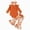 H233-Orange, variant on masbird Newborn Baby Girl Clothes 3pcs Fall Winter Outfits Rib Frill Long Sleeve Romper Daisy Flared Pants Headband Set,Purple,0-3 M