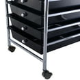 thumbnail image 5 of Topbuy 10 Drawer Scrapbook Paper Organizer Rolling Storage Cart Home Office Black, 5 of 6