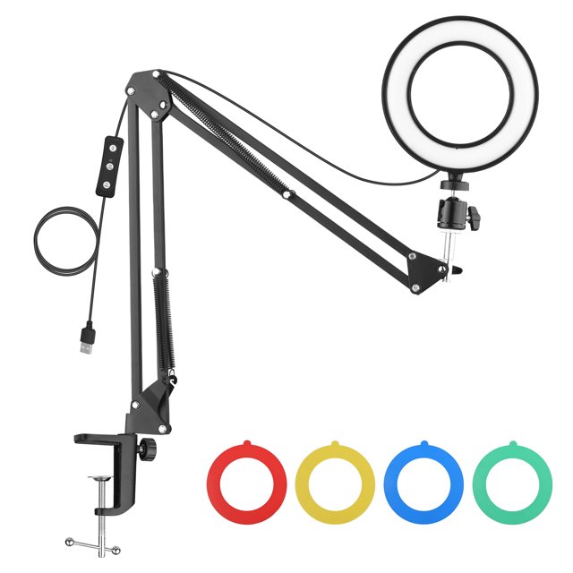 Andoer 6 Inch LED Ring Light Kit Including 1 * 5600K USB Ring Light +
