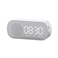 thumbnail image 3 of Reloj de superficie de espejo con altavoz multifuncional compatible con Bluetooth (blanco) Sywqhk Libre de BPA, 3 of 7