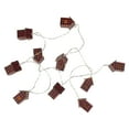 thumbnail image 5 of 10 Count B/O LED Warm White Plaid House Christmas Lights - 4.75' Clear Wire, 5 of 5