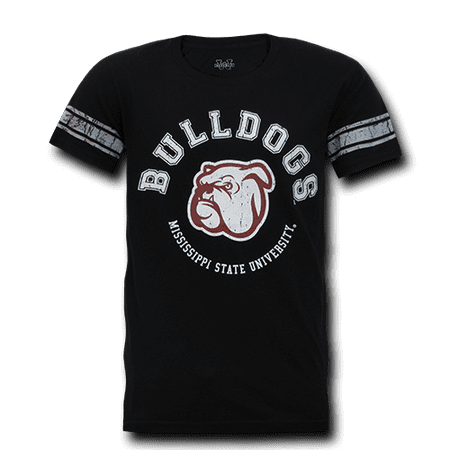 Mississippi State University Alumni - Mississippi State University Bulldogs, Medium, NCAA,The Football Tee T-shirt, W Republic,Black