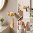 thumbnail image 4 of Hand Shaped Wall Shelf, 5.5 in x 3.9 in x 3.1 in, Plastic, for Household Repair and Organization, Beige, 4 of 5