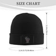 thumbnail image 3 of ZICANCN Hand Symbol Okay Sign Knit Beanie Hat, Winter Cap Soft Warm Classic Hats for Men Women, Black, 3 of 8