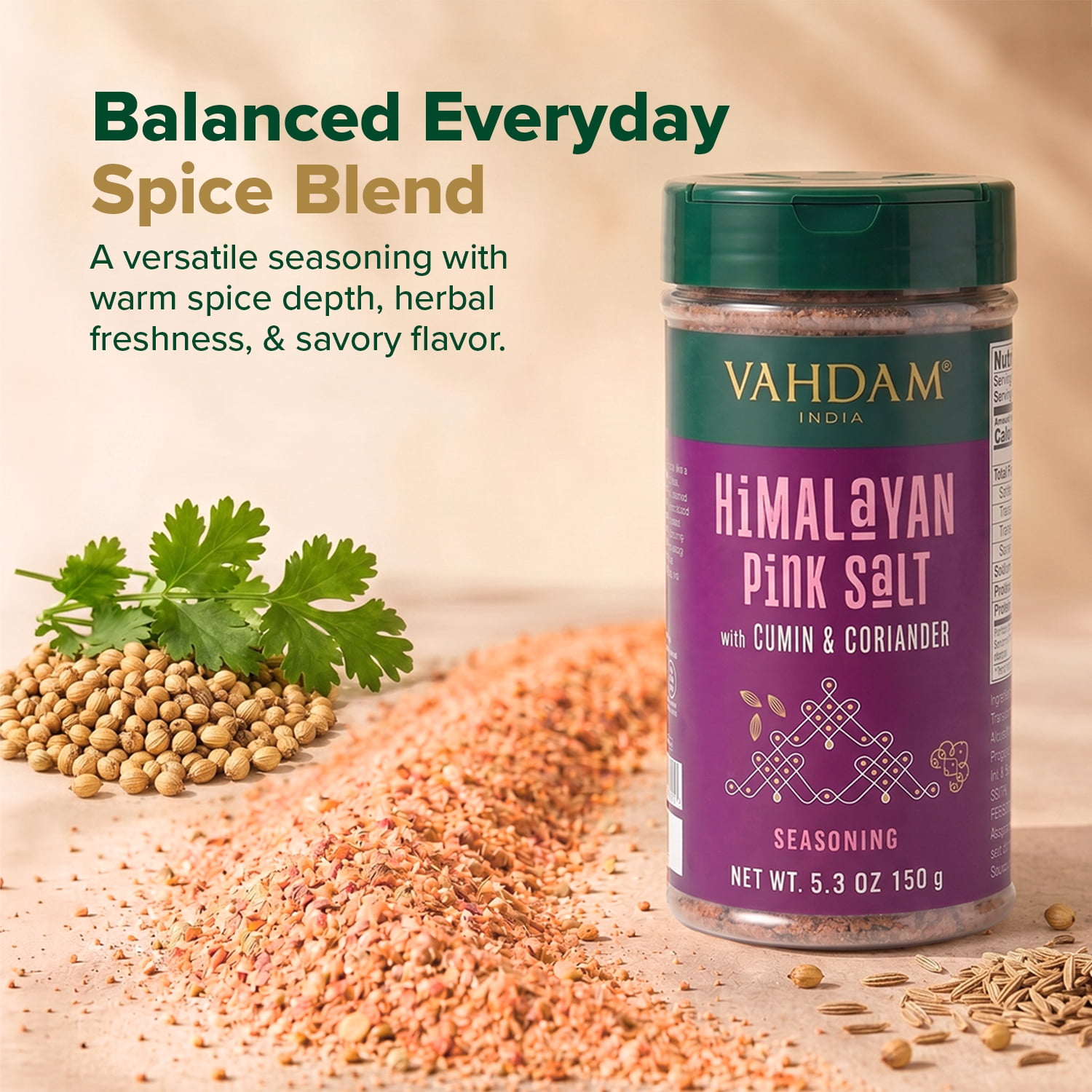 Himalayan Pink Salt Seasoning with Cumin & Coriander