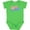 Apple Green, variant on Cute Baby Sloth Sleeping on Blue Pillow Boys or Girls Baby Bodysuit