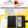 thumbnail image 2 of Carpeta A6, planificador de presupuesto, fundas para cuadernos, tamaño de carpeta, 6 agujeros, bolsillos, sobre de plástico con cremallera, ahorro de dinero (amarillo), 2 of 5