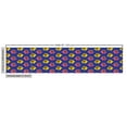thumbnail image 3 of Fish Fabric by the Yard, Ocean Swimming Animal Exotic Creatures Marine Theme on Dark Lavender Backdrop, Decorative Upholstery Fabric for Sofas and Home Accents, Hot Pink Mustard by Ambesonne, 3 of 5