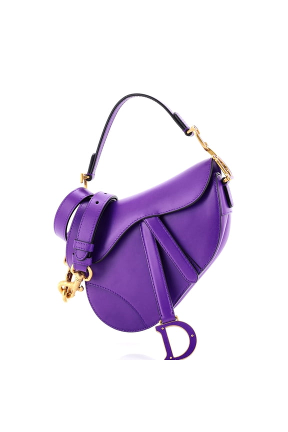 Pre-Owned Saddle Handbag with Strap Leather Mini By Rebag