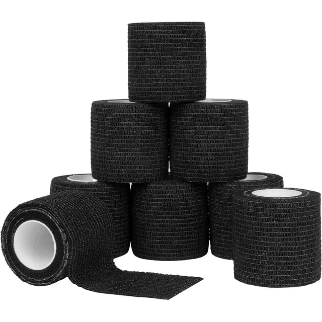 Vendas Deportivas Autoadhesivas QUANZHOUTIANDI 8 Rollos de Vendas de Fútbol 5 cm x 4,5 m