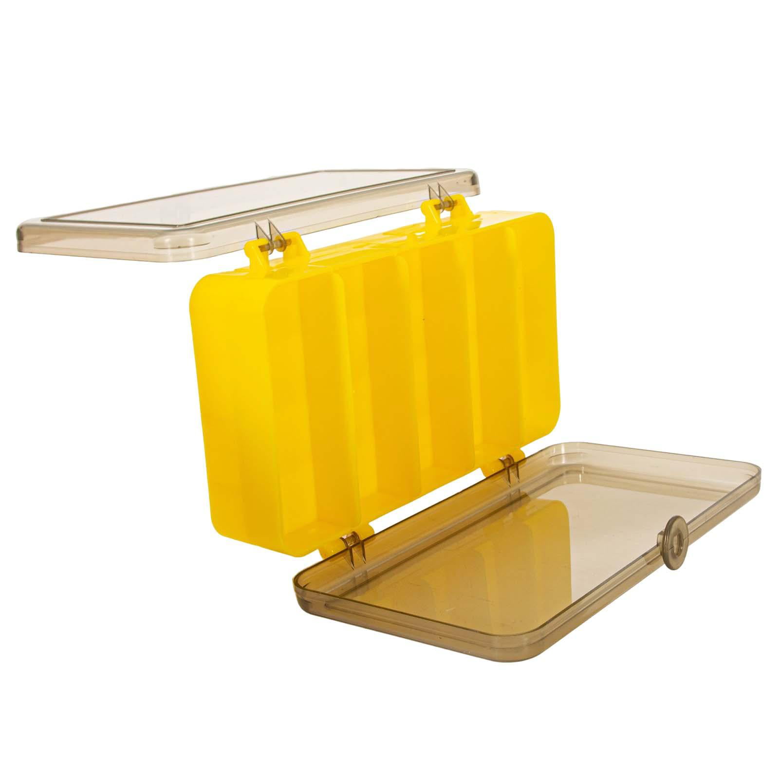 Tackle Box Fishing Tackle Storage Tray Fishing Case Organizer Durable Tackle Box Container Yellow 27x19x5cm, Size: Multi