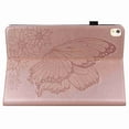 thumbnail image 4 of Dteck Smart Cover for iPad 10.2 8th 2020 / 7th 2019, Butterfly Embossed Leather Wallet Magnetic Stand Folio Protective Case with Sleep/Wake Pencil Holder for Apple iPad 10.2 Inch, Rosegold, 4 of 5