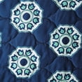 thumbnail image 6 of Mainstays Traditional Teal Medallion Reversible Quilt, King, 6 of 7