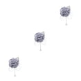 thumbnail image 2 of Monstrate Encantador ramillete Elegancia atemporal para eventos de boda Ocasiones formales Broches gris claro Type1 NO1, 2 of 6