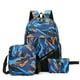 thumbnail image 1 of Mochila de 3 piezas Mochila para computadora portátil Mochila para libros Conjunto combinado con lonchera y bolsa para lápices Tamaño de la mochila 12 "x 6.2" x 18 ", 1 of 5