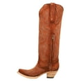 thumbnail image 3 of Corral Boots Womens Suede Embroidered Tall Snip Toe Cowboy  Tall Boots, 3 of 5
