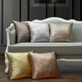 thumbnail image 2 of Mainstays Metallica Decorative Throw Pillow 18" x 18", Chocolate, Multiple Colors, 2 of 2