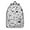 Black and White, variant on Blue Gold Marble Backpack for School,Cute School Bag,Schoolbag with Adjustable Shoulder Straps & Padded Back,15.7"x11.8"x5.5"