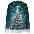 thumbnail image 5 of HUAXUN-Christmas Sweatshirt Women Loose Fit - Santa Tree & Sleeve Bow Design Holiday Pullover Long Sleeve Casual Top for Christmas Party Gift(Multicolor4,M), 5 of 5